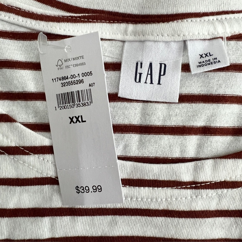 NWT Gap Womens XXL T-Shirt Dress Bundle 3PK Black Striped Short Sleeve Tank Mini - Picture 12 of 16